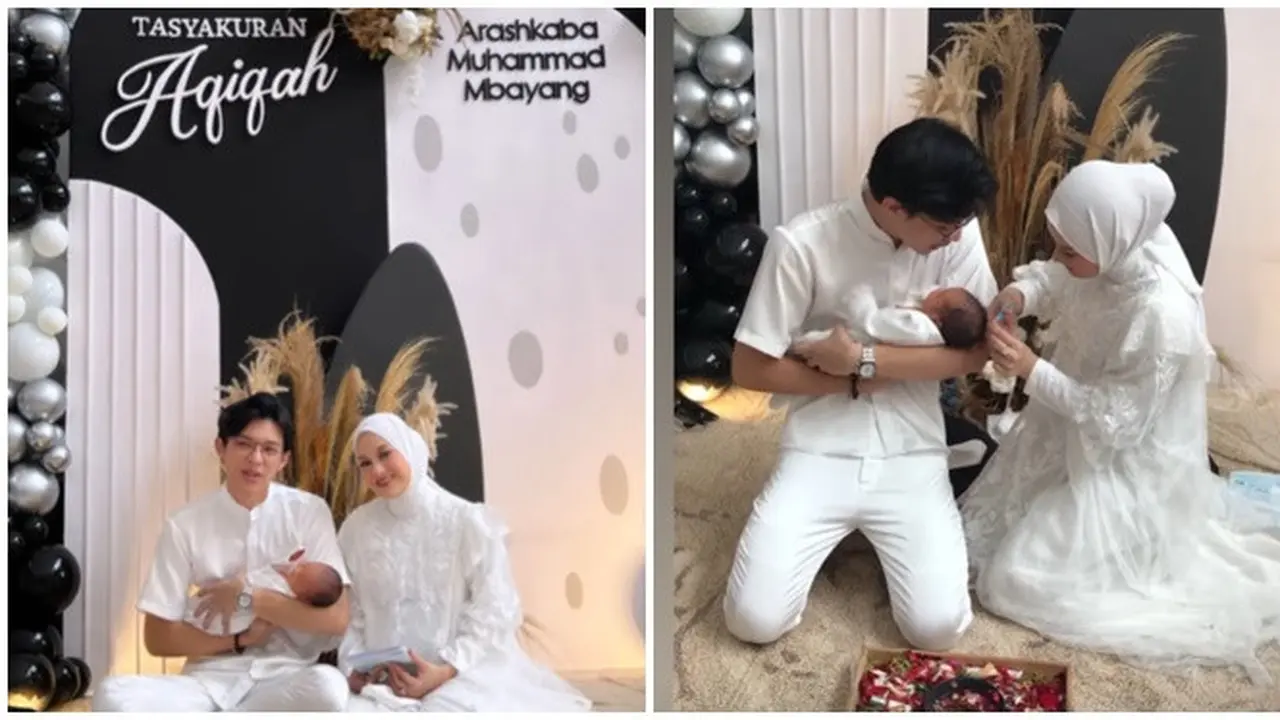 Seminggu Usai Lahiran, Ini 6 Momen Dinda Hauw dan Rey Gelar Akikah Anak Kedua