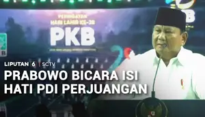 Hadir di Harlah ke-28 PKB, Presiden Prabowo Singgung Peran PDI-P