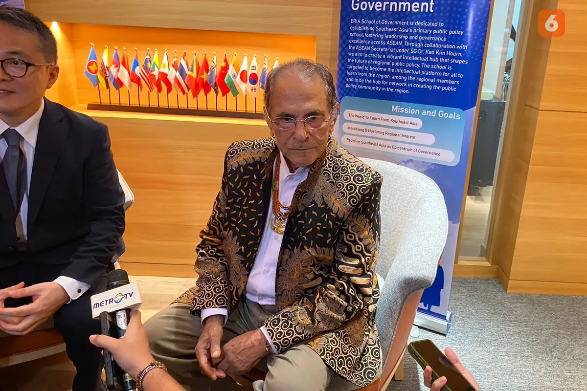 Presiden Timor Leste Jose Ramos-Horta bicara soal masa depan ASEAN pada Selasa (2/6/2026) pada ERIA School of Government Leadership Lecture Series di Jakarta. (Dok. Liputan6.com/Teddy Tri Setio Berty)