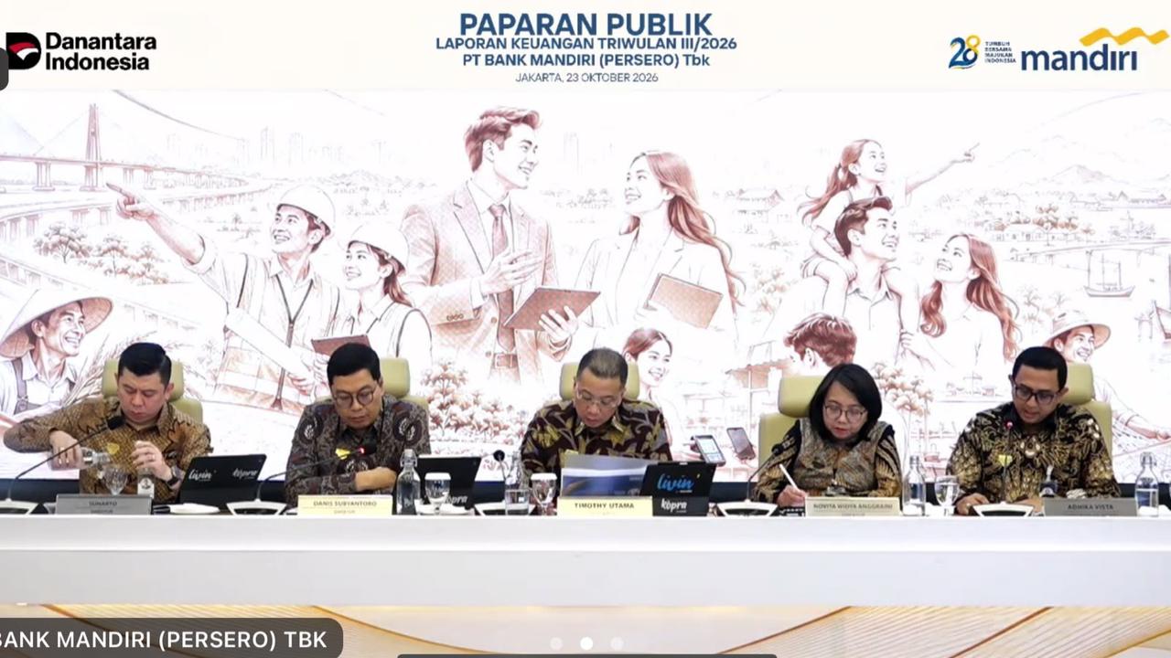Bank Mandiri Kantongi Laba Rp45,5 Triliun Hingga September 2026, Ini Pendorongnya