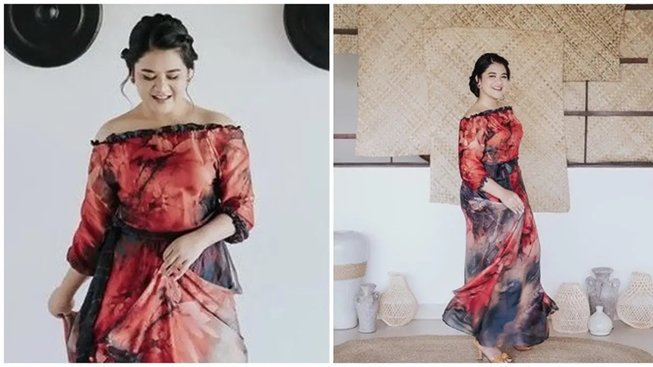Pakai Gaun Merah, Ini 6 Pemotretan Terbaru Kahiyang Ayu Pamer Bahu