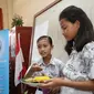 Pada Jumat, 7 Desember 2018, Diadakan Lomba Pelangi di Piring Makanku yang Diikuti Murid Kelas IV dan V SD Inpres 109 Sorong, Papua Barat (Foto: Aditya Eka Prawira/Liputan6.com)