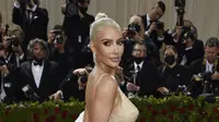 Kim Kardashian di Met Gala 2022. (Evan Agostini/Invision/AP)