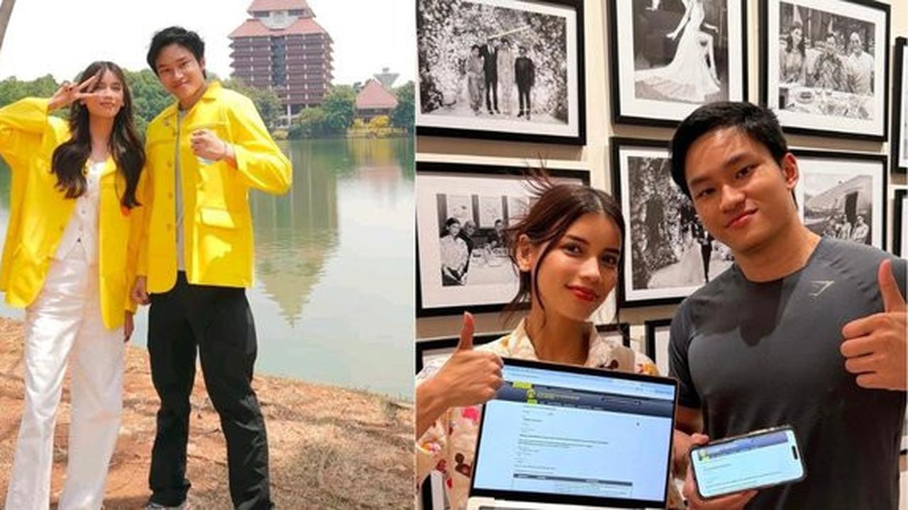 Potret "Azka Corbuzier kuliah bareng ibu sambung, Sabrina Chairunnisa, tampil kompak pakai jas almamater UI