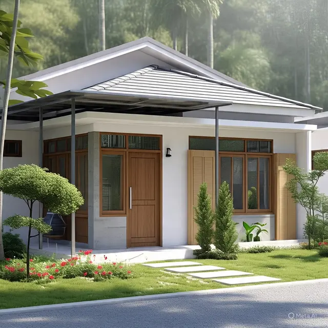 Desain Rumah Sederhana di Kampung yang Terlihat Cantik dan Mewah