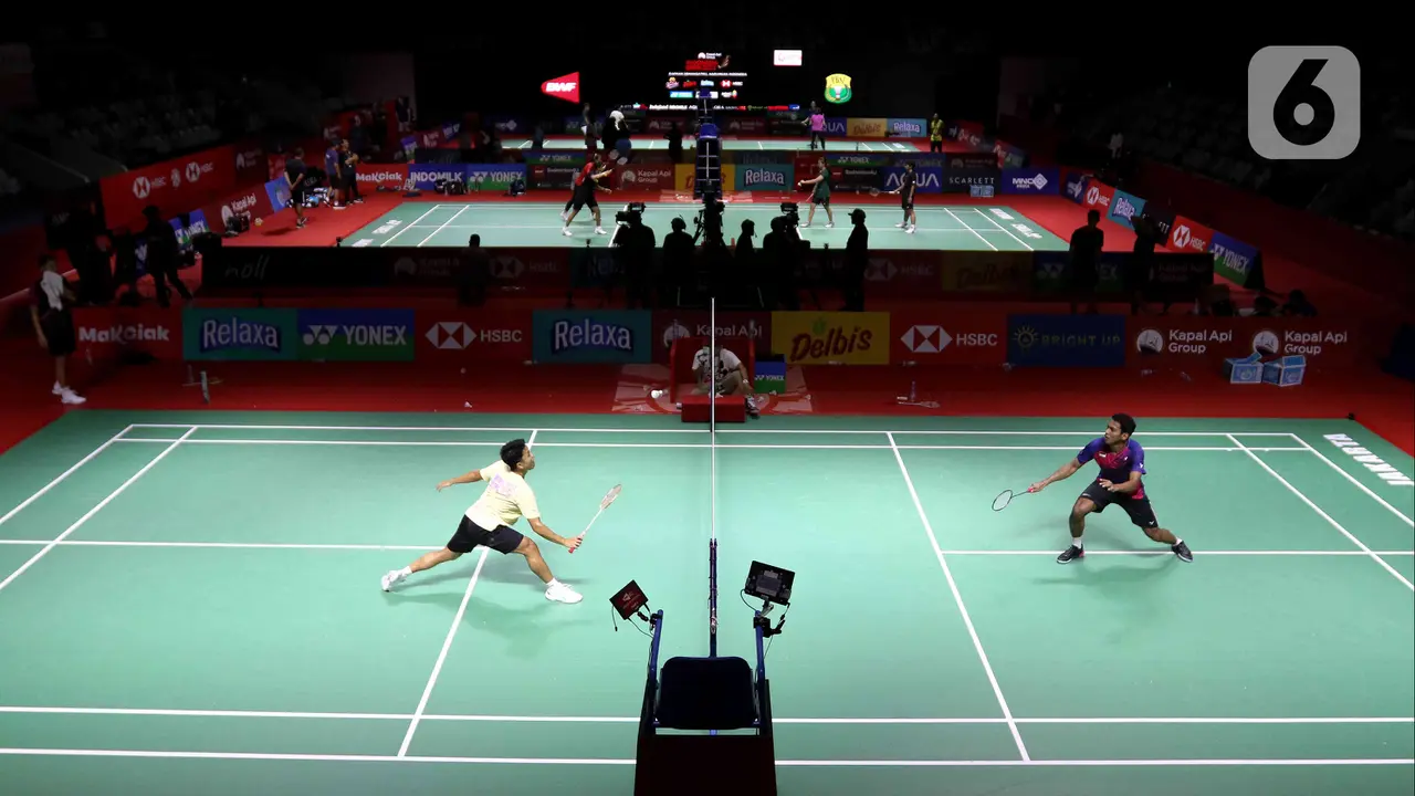 Intip Latihan Pebulutangkis Indonesia Jelang Berlaga di Indonesia Open 2023