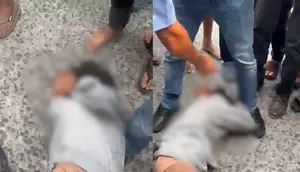 Maling Motor Kritis Dihajar Warga di Lampung