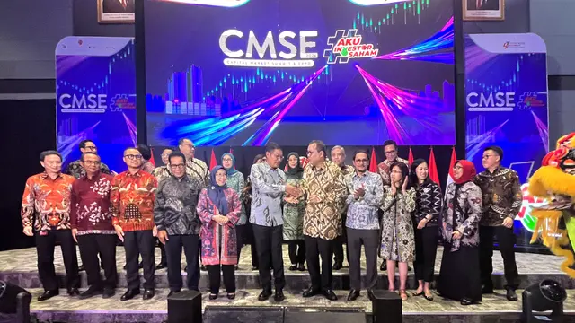 PT Bursa Efek Indonesia (BEI) bersama Self-Regulatory Organization (SRO) dengan dukungan Otoritas Jasa Keuangan (OJK) menyelenggarakan acara Capital Market Summit & Expo (CMSE) 2024. (Foto: Liputan6.com/Pipit IR)