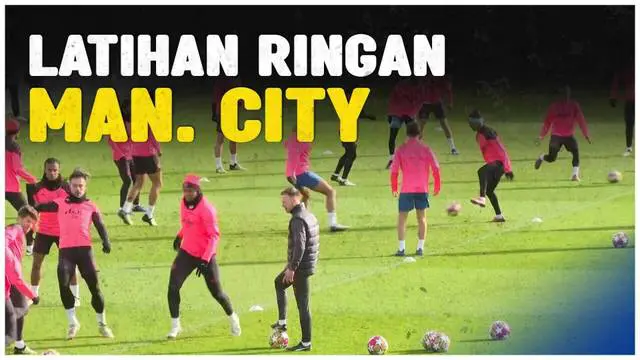 Berita Video, Manchester City gelar latihan ringan jelang leg pertama babak 16 besar Liga Champions