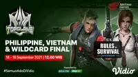 Link Live Streaming Top Clans 2021 Rules of Survival di Vidio Akhir Pekan Ini. (Sumber : dok. vidio.com)