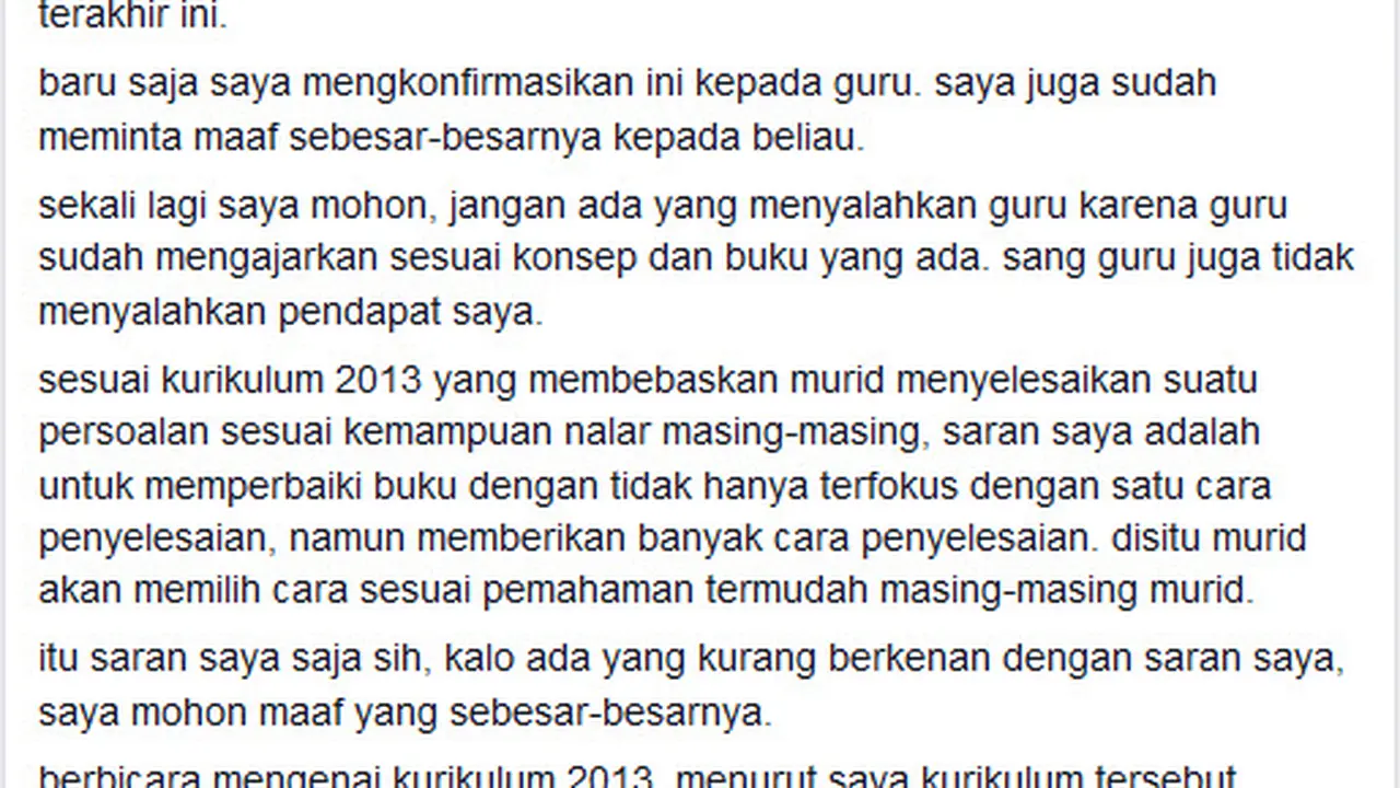 4x6 Atau 6X4 Jadi Perdebatan, Kakak Siswa Kelas II SD Minta Maaf
