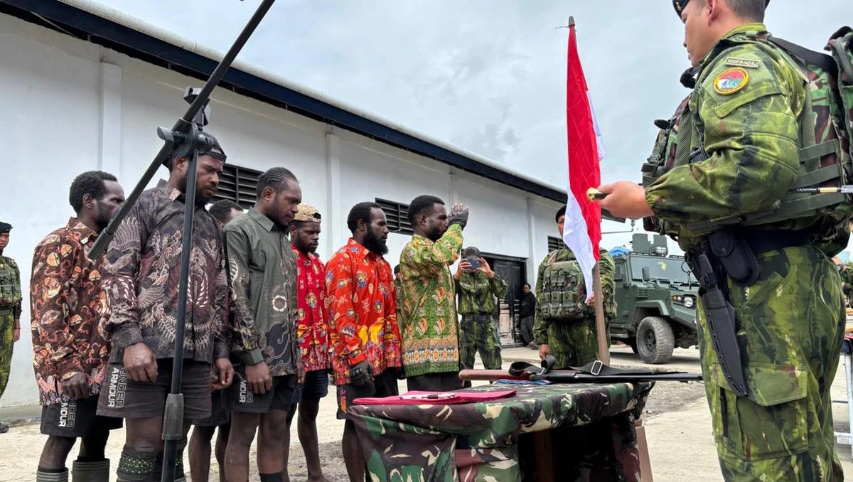 Tujuh Anggota TPNPB/OPM di Distrik Sinak Kembali ke Pangkuan NKRI