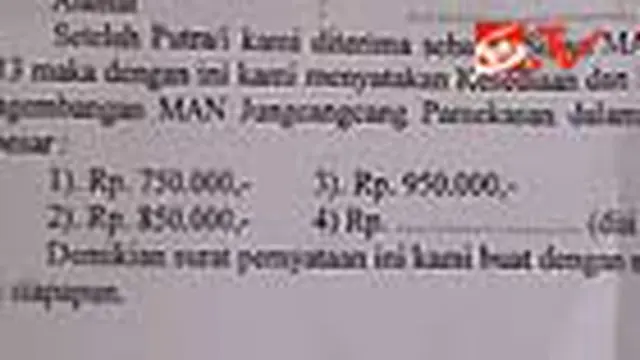 Orangtua Siswa Resahkan Pungutan Berkedok Infaq