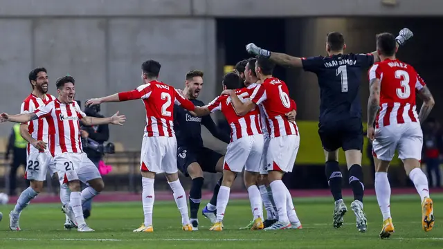 FOTO: Taklukkan Barcelona, Athletic Bilbao Juara Piala Super Spanyol