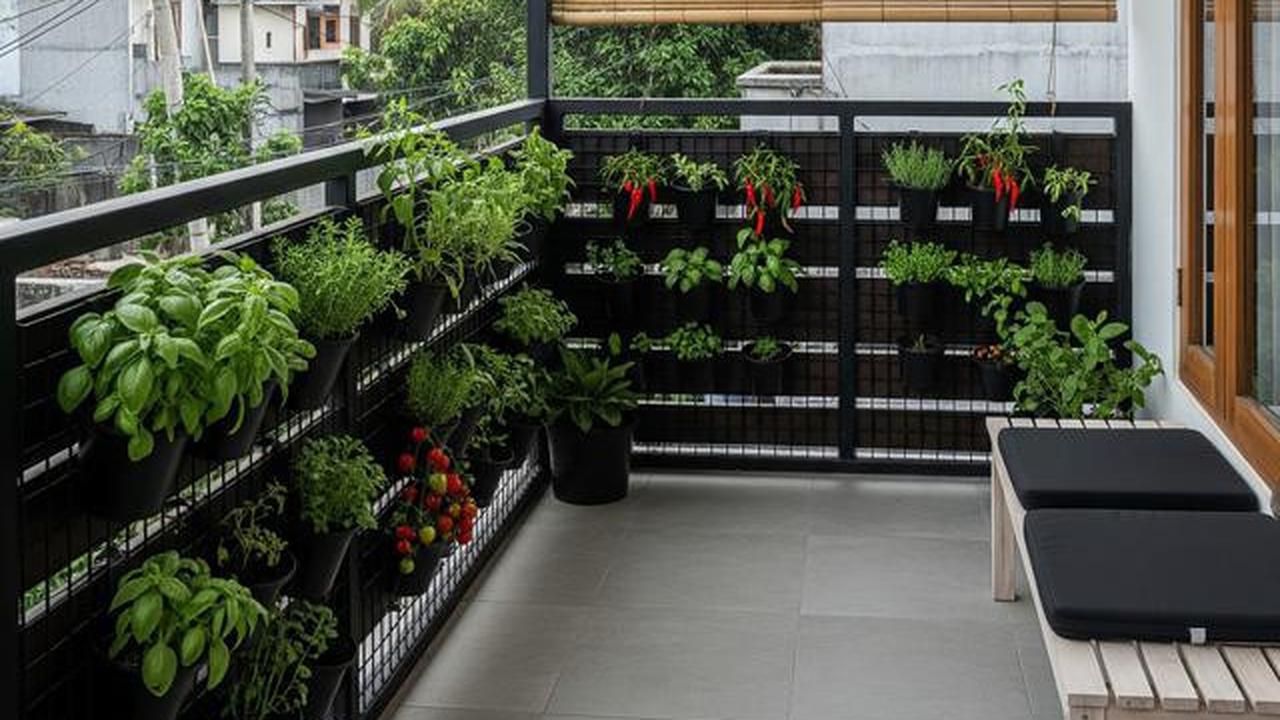 9 Desain Teras Minimalis dengan Kebun Sayur Vertikal, Maksimalkan Lahan Sempit