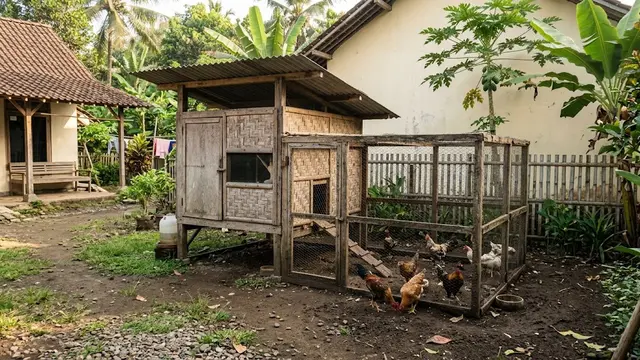 Kandang Ayam Kampung Sederhana