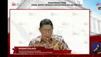 Kepala Eksekutif Pengawas Pasar Modal, Keuangan, Derivatif dan Bursa Karbon OJK, Inarno Djajadi, saat RDK OJK, Selasa, 6 Juni 2023. (Foto: tangkapan layar/Elga N)
