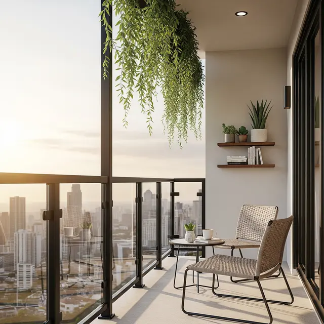 Balkon Besi untuk Rumah Vertikal