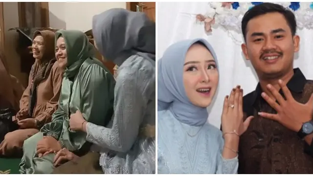 Viral Cewek Salting di Momen Lamaran Curi Perhatian, Sampai Sembunyi di Pundak Ibu