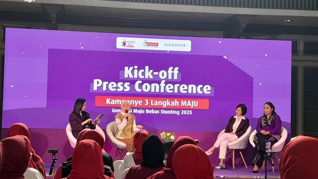 Dokter Novi bicara soal pemberian MPASI yang tepat untuk cegah stunting dalam peluncuran kampanye 3 Langkah MAJU.