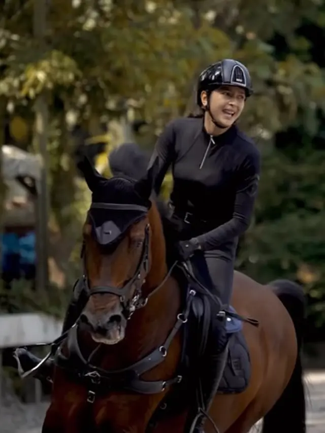 Nabila Syakieb berkuda (Instagram/nsyakieb85)