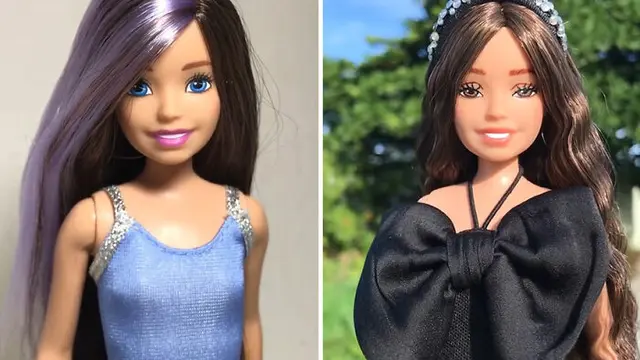 6 Potret Transformasi Barbie Sebelum dan Sesudah Dipermak Ini Unik, Makin Cantik
