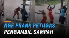 Seorang pria merencanakan ide nge prank petugas pengambil sampah.