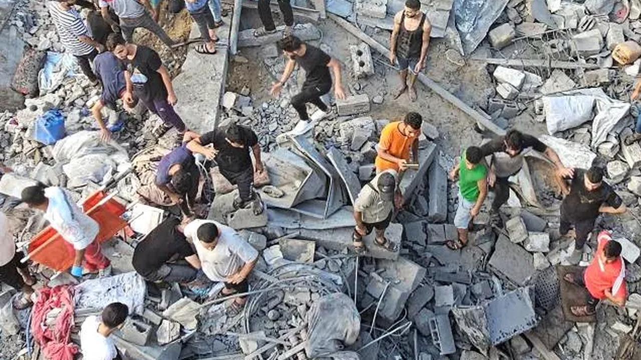 Video Detik-Detik Kamp Jabalia di Gaza Dihantam 6 Bom Israel, Banyak Anak-Anak Panik