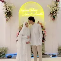 Anisa Rahma di Pengajian 4 Bulan, credit: @anisarahma_12