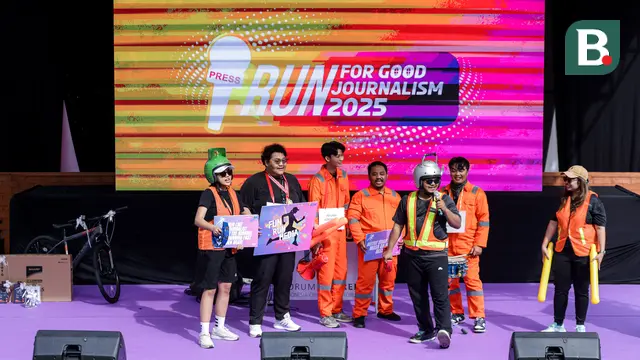 Foto: Menkeu Purbaya Ikut Ramaikan Lintasan, Run for Journalism 2025 Berlangsung Meriah