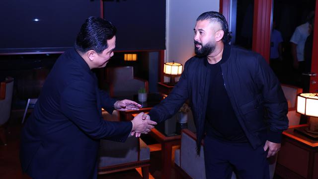 Ketua Umum PSSI, Erick Thohir bertemu Putra Mahkota Johor, Mayor Jenderal Tunku Ismail Idris Ibni Sultan Ibrahim