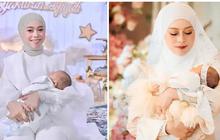 Beda Gaya Lesti Kejora saat Akikah Anak Pertama dan Kedua, Mana Lebih Cantik?