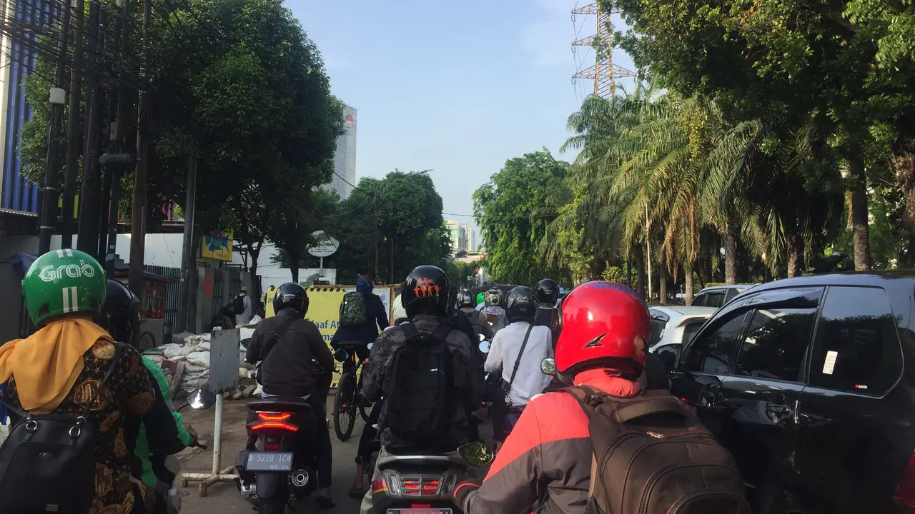 Reuni 212, Lalu Lintas Tugu Tani Sampai Monas Macet Total