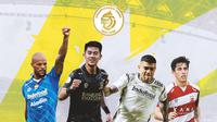 BRI Liga 1 - 4 Pemain Calon Pemain Terbaik Liga 1 (Bola.com/Adreanus Titus)