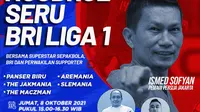 BRI dan Emtek Digital, yang terdiri dari KLY, Vidio, dan Bukalapak, menggelar Ngobrol Seru BRI Liga 1 bersama pemain bintang dan komunitas suporter.