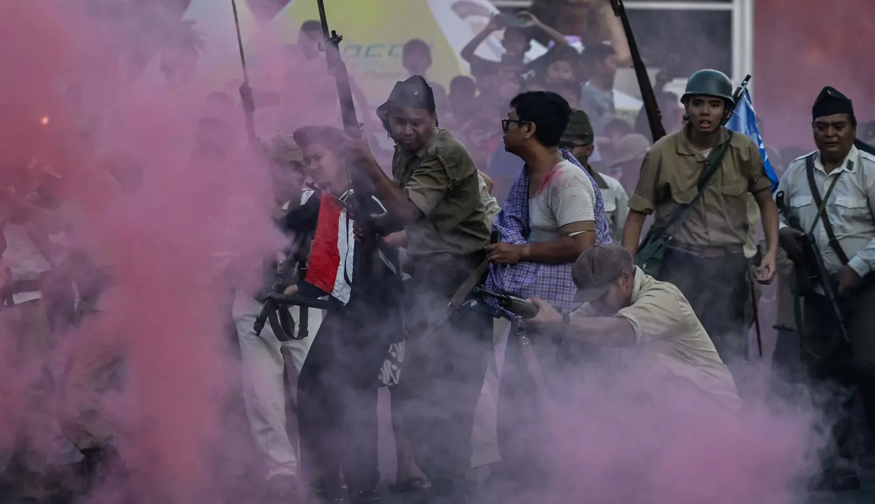 Ketika itu, Inggris ingin memberlakukan kembali pemerintahan kolonial Belanda setelah berakhirnya Perang Dunia II. (Juni Kriswanto/AFP)