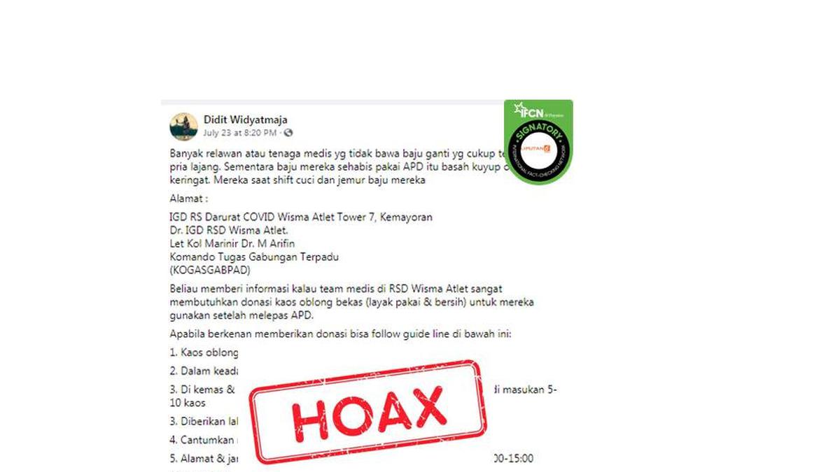 Ragam Hoaks Catut Nama BNPB, dari Lowongan Kerja hingga Donasi Kaus