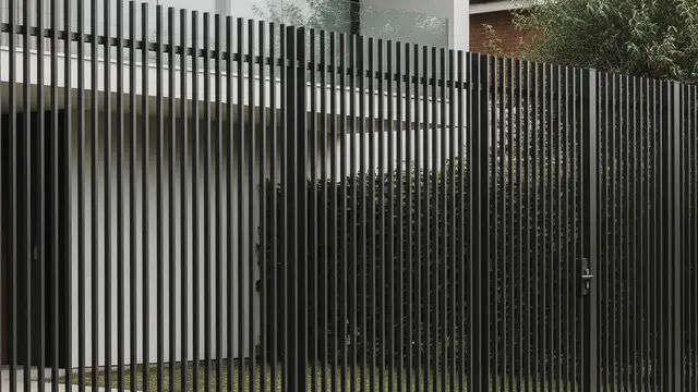 Pagar Rumah Minimalis Tanpa Tembok Depan (AI)
