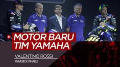 Berita video duo pembalap tim Monster Energy Yamaha, Valentino Rossi dan Maverick Vinales, memperkenalkan motor baru untuk MotoGP musim 2019.