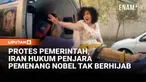 Aktivis HAM dan penerima Nobel Perdamaian Narges Mohammadi dijatuhi hukuman penjara selama 7 tahun oleh Pemerintah Iran. Dia menyoroti tekanan keamanan yang melemahkan gerakan sipil dan perempuan di Iran.