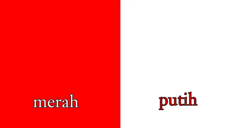 Warna Merah dan Putih