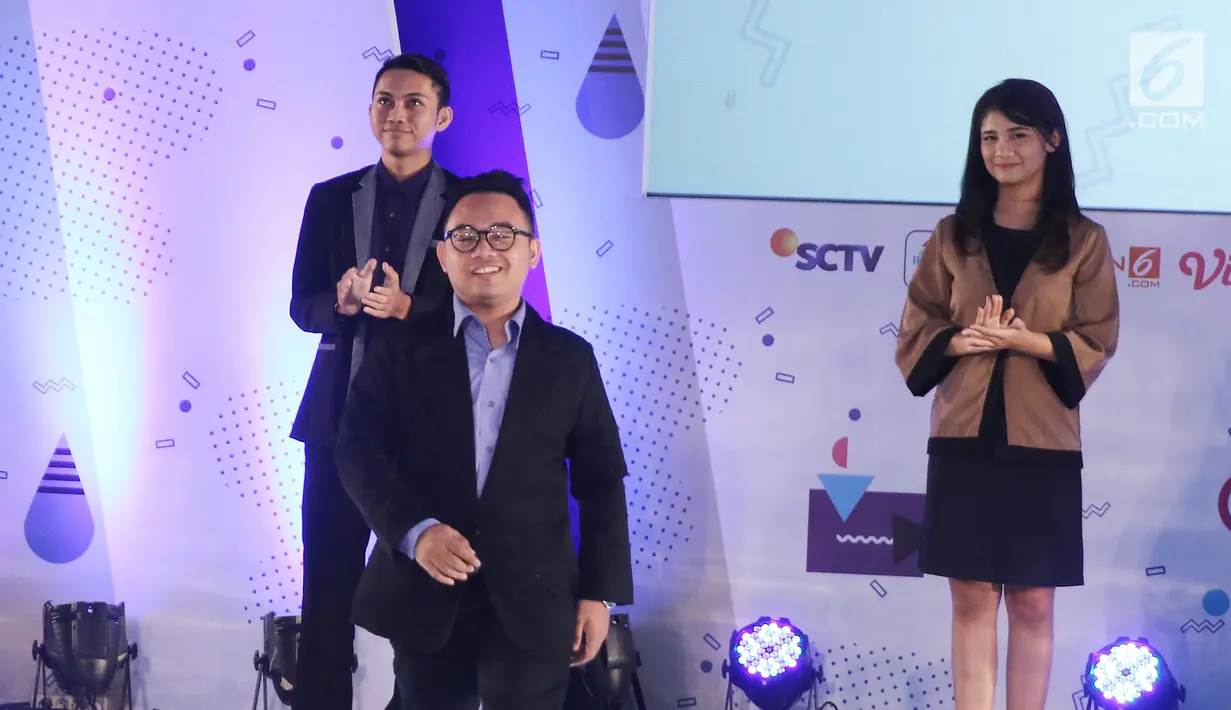 Peserta saat audisi news presenter competition EGTC 2018 di Universitas Negeri Semarang (UNNES), Semarang, Kamis (19/). Audisi news presenter competition EGTC 2018 memenangkan 5 finalis. (Liputan6.com/Herman Zakharia)