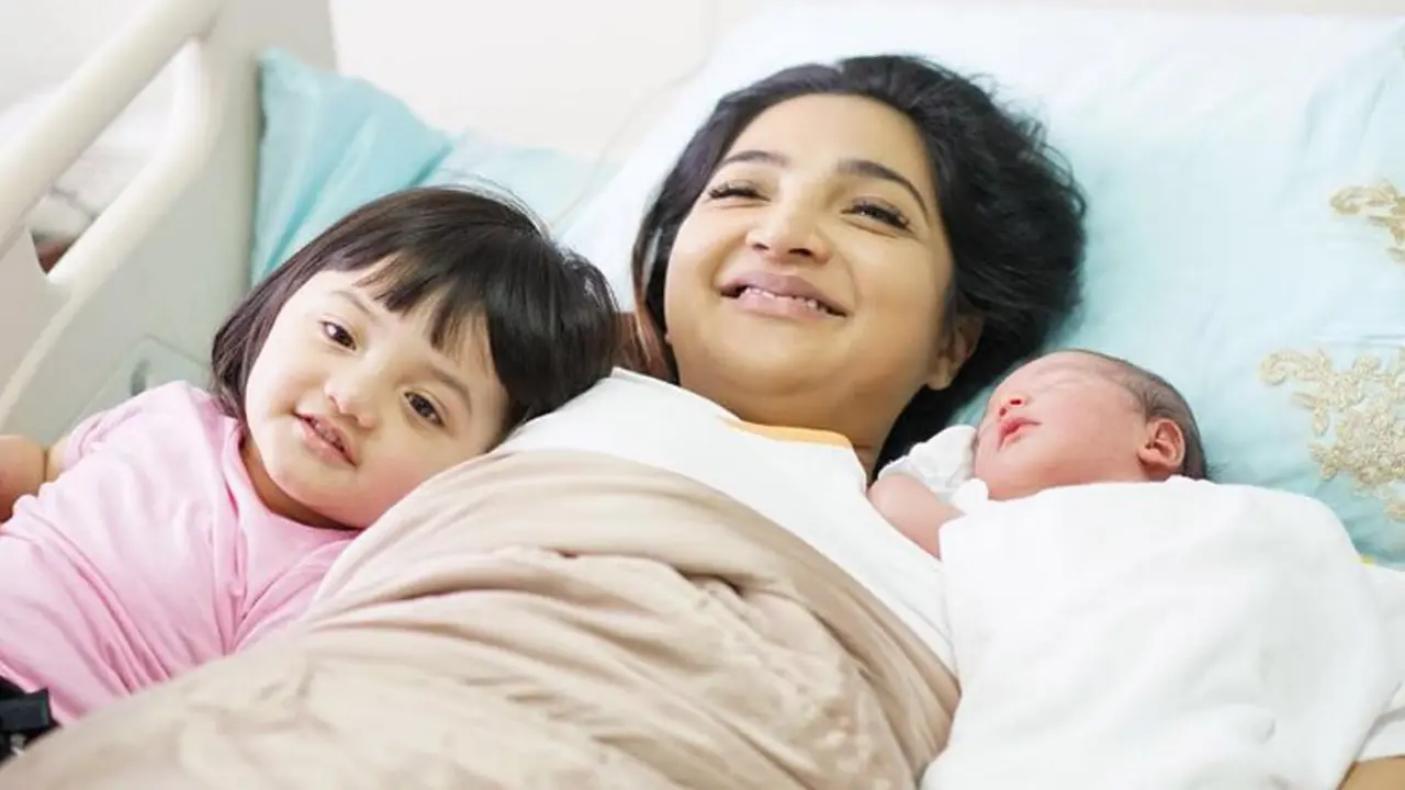 Ashanty bersama Arsya dan Arsy