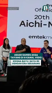 Asian Games 2026 tayang di 8 kanal Vidio. Krisna Bayu: Saya iri dengan era sekarang