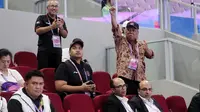 Menpora Dito Ariotedjo dan CdM Asian Games 2023 Basuki Hadimuljono mendukung langsung perjuangan atlet di Hangzhou