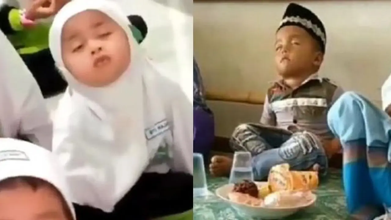 6 Potret Bocah Tahan Kantuk Ini Ekspresinya Lucu Banget