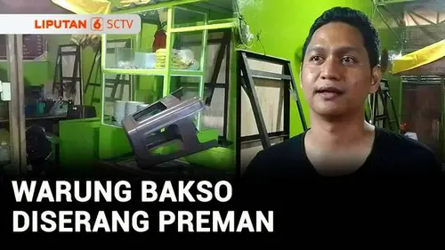 VIDEO: Warung Bakso di Medan Diserang Gerombolan Preman, Pemilik Trauma Berat
