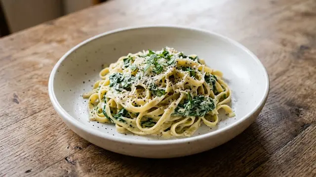 Tips Membuat Creamy Spinach Pasta