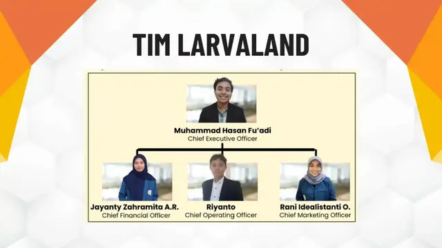 Tim LarvaLand yang beranggotakan empat orang mahasiswa Program Studi Akuntansi, Fakultas Ekonomi dan Bisnis (FEB) Universitas Airlangga (Unair) Surabaya, berhasil menciptakan sebuah inovasi maggot yang bisa untuk mengurangi masalah lingkungan.