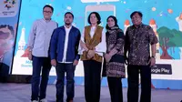 Acara launching aplikasi Duta Suporter Indonesia untuk memeriahkan Asian Games 2018. Liputan6.com/ Andina Librianty